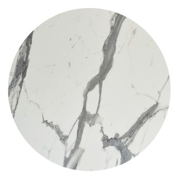 HPL TABLETOP FK5842.31 ROUND IN WHITE MARBLE Φ70cm.