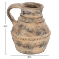 DECORATIVE TABLE VASE VERMO FK4397 TERRACOTTA IN CREAM BEIGE Φ20x20.5Hcm. DECORATIVE TABLE VASE VERMO FK4397 TERRACOTTA IN CREAM BEIGE Φ20x20.5Hcm.