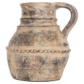 DECORATIVE TABLE VASE VERMO FK4397 TERRACOTTA IN CREAM BEIGE Φ20x20.5Hcm. DECORATIVE TABLE VASE VERMO FK4397 TERRACOTTA IN CREAM BEIGE Φ20x20.5Hcm.