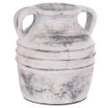 DECORATIVE TABLE VASE VERMO FK4398 TERRACOTTA IN LIGHT GREY Φ21x22Hcm. DECORATIVE TABLE VASE VERMO FK4398 TERRACOTTA IN LIGHT GREY Φ21x22Hcm.