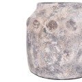 DECORATIVE TABLE VASE VERMO FK4392 TERRACOTTA IN GREY Φ20x19Hcm. DECORATIVE TABLE VASE VERMO FK4392 TERRACOTTA IN GREY Φ20x19Hcm.