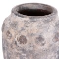 DECORATIVE TABLE VASE VERMO FK4392 TERRACOTTA IN GREY Φ20x19Hcm. DECORATIVE TABLE VASE VERMO FK4392 TERRACOTTA IN GREY Φ20x19Hcm.