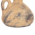 DECORATIVE TABLE VASE VERMO FK4394 TERRACOTTA IN BRUSHED BEIGE Φ22x17Hcm. DECORATIVE TABLE VASE VERMO FK4394 TERRACOTTA IN BRUSHED BEIGE Φ22x17Hcm.