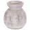 DECORATIVE TABLE VASE VERMO FK4396 TERRACOTTA IN LIGHT GREY Φ18x19Hcm.