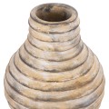 DECORATIVE TABLE VASE VERMO FK4401 TERRACOTTA IN BRUSHED BEIGE Φ27x30Hcm. DECORATIVE TABLE VASE VERMO FK4401 TERRACOTTA IN BRUSHED BEIGE Φ27x30Hcm.