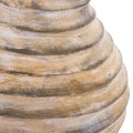 DECORATIVE TABLE VASE VERMO FK4401 TERRACOTTA IN BRUSHED BEIGE Φ27x30Hcm. DECORATIVE TABLE VASE VERMO FK4401 TERRACOTTA IN BRUSHED BEIGE Φ27x30Hcm.