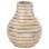 DECORATIVE TABLE VASE VERMO FK4401 TERRACOTTA IN BRUSHED BEIGE Φ27x30Hcm.