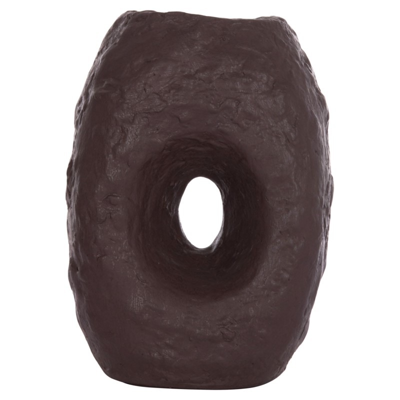 DECORATIVE TABLE VASE NAMENTIS FK4673.07L TERRACOTA IN CHOCOLATE COLOR--26.5x16x36.5Hcm. DECORATIVE TABLE VASE NAMENTIS FK4673.07L TERRACOTA IN CHOCOLATE COLOR--26.5x16x36.5Hcm.