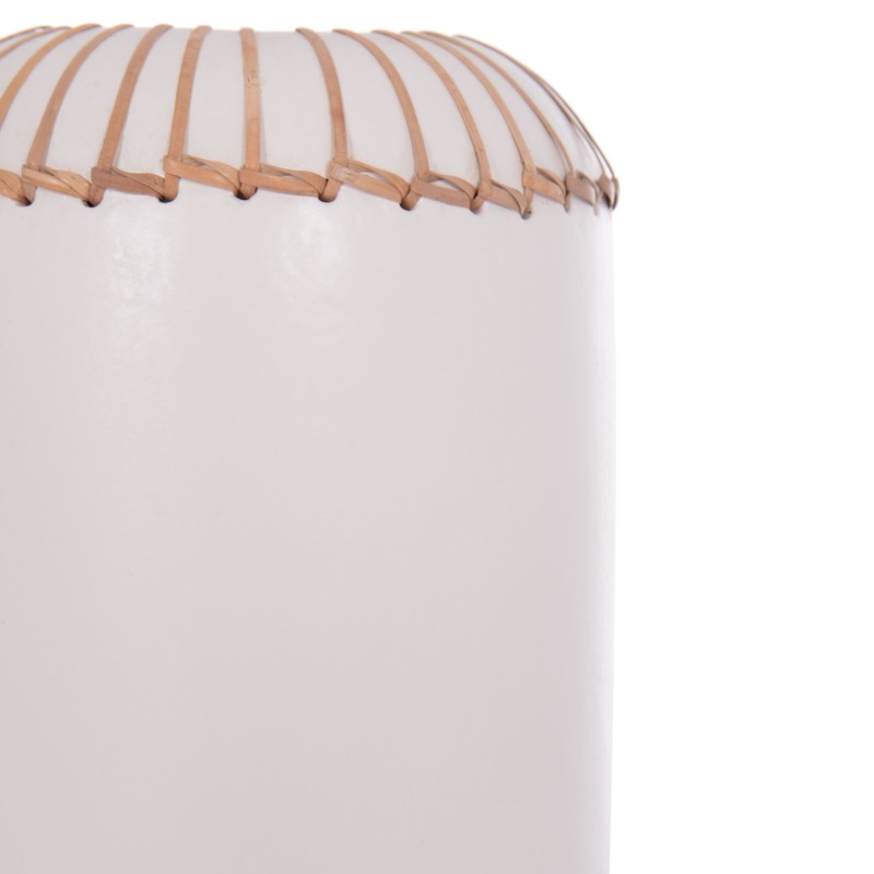 DECORATIVE TABLE VASE LENNOX FK4675.02S TERRACOTA IN WHITE--Φ18x33Hcm. DECORATIVE TABLE VASE LENNOX FK4675.02S TERRACOTA IN WHITE--Φ18x33Hcm.