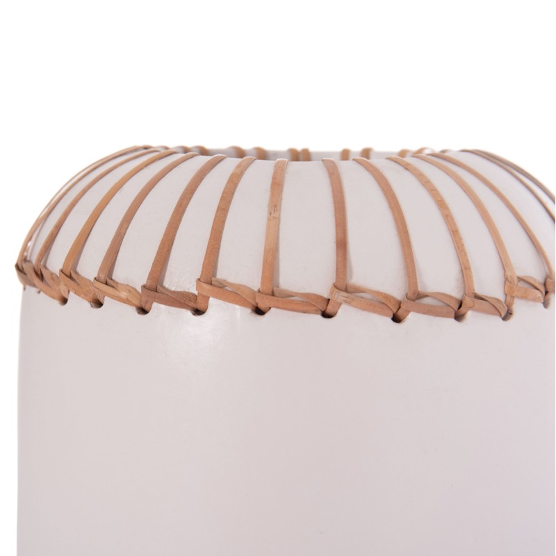 DECORATIVE TABLE VASE LENNOX FK4675.02S TERRACOTA IN WHITE--Φ18x33Hcm. DECORATIVE TABLE VASE LENNOX FK4675.02S TERRACOTA IN WHITE--Φ18x33Hcm.