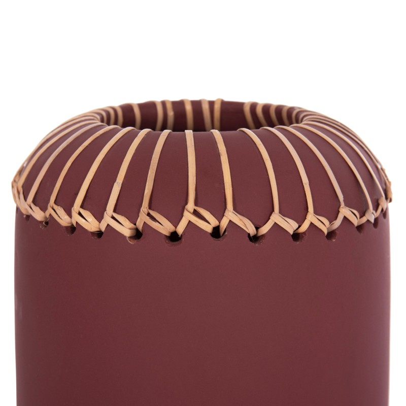 DECORATIVE TABLE VASE LENNOX FK4675.06S TERRACOTA IN MAROON RED--Φ18x33Hcm. DECORATIVE TABLE VASE LENNOX FK4675.06S TERRACOTA IN MAROON RED--Φ18x33Hcm.