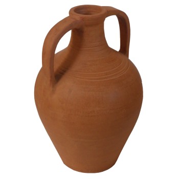 DECORATIVE VASE (AMPHORA) FEAX FK4676.08S TERRACOTA IN NATURAL--35x35x48Hcm. DECORATIVE VASE (AMPHORA) FEAX FK4676.08S TERRACOTA IN NATURAL--35x35x48Hcm.