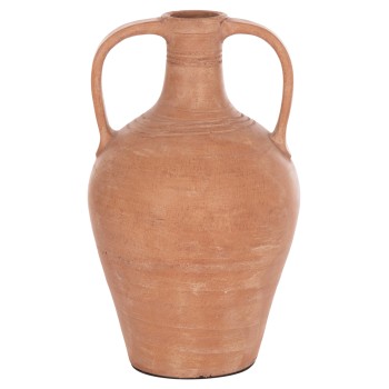 DECORATIVE VASE (AMPHORA) FEAX FK4676.08L TERRACOTA IN NATURAL--35x35x58Hcm.