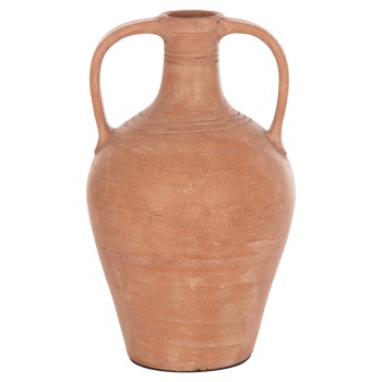 DECORATIVE VASE (AMPHORA) FEAX FK4676.08L TERRACOTA IN NATURAL--35x35x58Hcm.