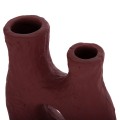 DECORATIVE TABLE VASE NAMENTIS FK4665.03L TERRACOTA IN MAROON RED COLOR--27x13.5x37Hcm. DECORATIVE TABLE VASE NAMENTIS FK4665.03L TERRACOTA IN MAROON RED COLOR--27x13.5x37Hcm.