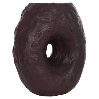 DECORATIVE TABLE VASE NAMENTIS FK4673.07S TERRACOTA IN CHOCOLATE COLOR--22x13x28Hcm.