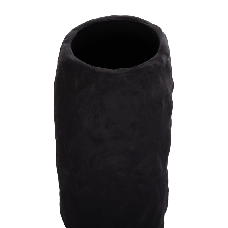 DECORATIVE TABLE VASE NAMENTIS FK4673.01S TERRACOTA IN BLACK COLOR--22x13x28Hcm. DECORATIVE TABLE VASE NAMENTIS FK4673.01S TERRACOTA IN BLACK COLOR--22x13x28Hcm.