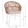 OUTDOOR DINING SET 7PCS KRUM FK21148 WHITE ALUMINUM-P.E.RATTAN OUTDOOR DINING SET 7PCS KRUM FK21148 WHITE ALUMINUM-P.E.RATTAN