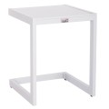 SUNLOUNGER SIDE TABLE BELLING FK6274.01 ALUMINUM IN WHITE 42x43x53Hcm. SUNLOUNGER SIDE TABLE BELLING FK6274.01 ALUMINUM IN WHITE 42x43x53Hcm.