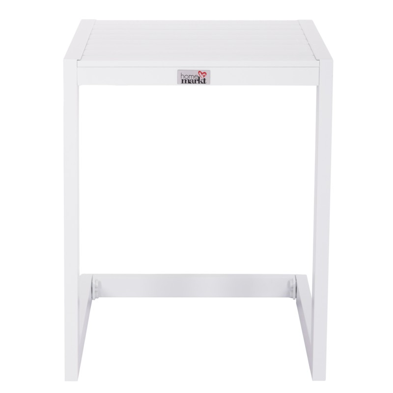 SUNLOUNGER SIDE TABLE BELLING FK6274.01 ALUMINUM IN WHITE 42x43x53Hcm. SUNLOUNGER SIDE TABLE BELLING FK6274.01 ALUMINUM IN WHITE 42x43x53Hcm.