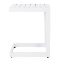 SUNLOUNGER SIDE TABLE BELLING FK6274.01 ALUMINUM IN WHITE 42x43x53Hcm. SUNLOUNGER SIDE TABLE BELLING FK6274.01 ALUMINUM IN WHITE 42x43x53Hcm.