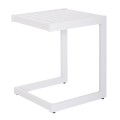 SUNLOUNGER SIDE TABLE BELLING FK6274.01 ALUMINUM IN WHITE 42x43x53Hcm. SUNLOUNGER SIDE TABLE BELLING FK6274.01 ALUMINUM IN WHITE 42x43x53Hcm.