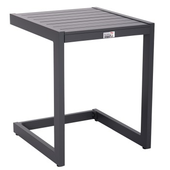 SUNLOUNGER SIDE TABLE BELLING FK6274.03 ALUMINUM IN DARK GREY 42x43x53Hcm.