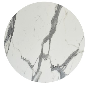 HPL TABLETOP FK6351.31 ROUND IN WHITE MARBLE Φ120cm.