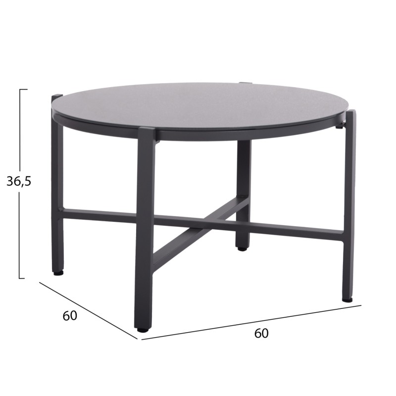 OUTDOOR LOUNGE SET 4PCS JULIETTE FK6280.03 GREY ALUMINUM-TEXTILENE--TEMPERED GLASS OUTDOOR LOUNGE SET 4PCS JULIETTE FK6280.03 GREY ALUMINUM-TEXTILENE--TEMPERED GLASS