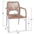 OUTDOOR DINING SET 7PCS KRUM FK21131 WHITE ALUMINUM--P.E.TWISTED RATTAN OUTDOOR DINING SET 7PCS KRUM FK21131 WHITE ALUMINUM--P.E.TWISTED RATTAN