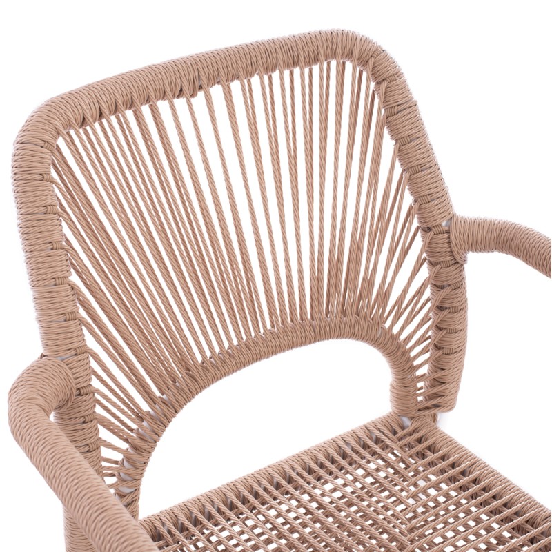 OUTDOOR DINING SET 7PCS KRUM FK21131 WHITE ALUMINUM--P.E.TWISTED RATTAN OUTDOOR DINING SET 7PCS KRUM FK21131 WHITE ALUMINUM--P.E.TWISTED RATTAN