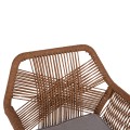 OUTDOOR DINING SET 7PCS KRUM FK21132 WHITE ALUMINUM--P.E.TWISTED RATTAN OUTDOOR DINING SET 7PCS KRUM FK21132 WHITE ALUMINUM--P.E.TWISTED RATTAN