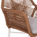 OUTDOOR DINING SET 7PCS KRUM FK21132 WHITE ALUMINUM--P.E.TWISTED RATTAN OUTDOOR DINING SET 7PCS KRUM FK21132 WHITE ALUMINUM--P.E.TWISTED RATTAN