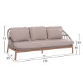 OUTDOOR LOUNGE SET 5PCS KROM FK6360.02 ALUMINUM--STRAP ROPE--3D PRINTED GLASS TOP OUTDOOR LOUNGE SET 5PCS KROM FK6360.02 ALUMINUM--STRAP ROPE--3D PRINTED GLASS TOP