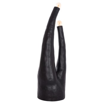 DECORATIVE FLOOR LAMP TUSKEN FK4702.01 FIBER CEMENT-BLACK 50x43x145Hcm.