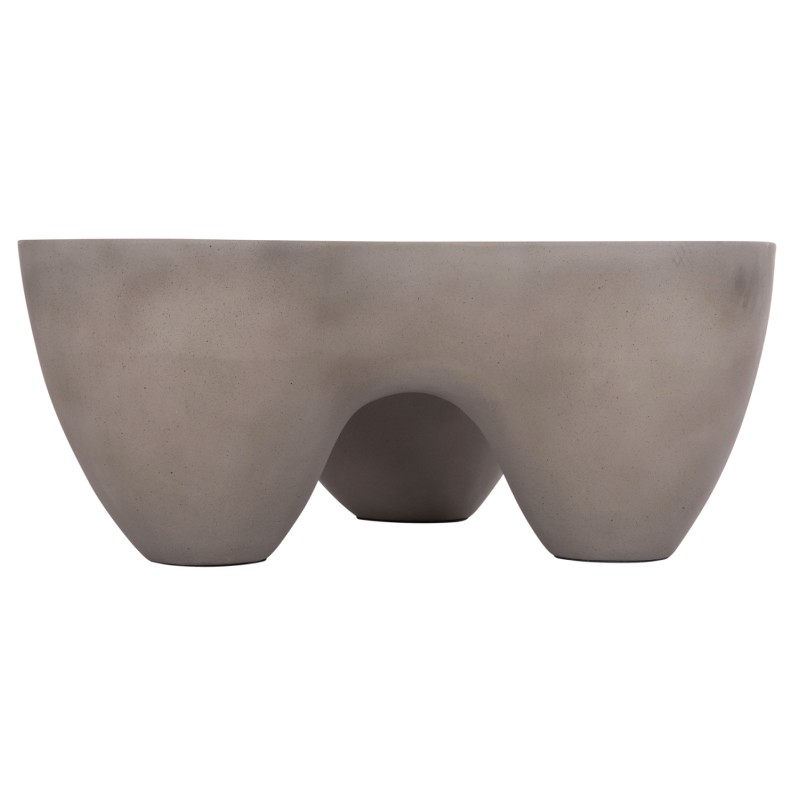 COFFEE TABLE SALLEN FK18161.03 FIBER CEMENT IN GREY--108x94x38.5Hcm. COFFEE TABLE SALLEN FK18161.03 FIBER CEMENT IN GREY--108x94x38.5Hcm.