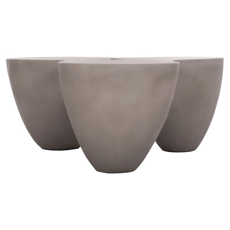 COFFEE TABLE SALLEN FK18161.03 FIBER CEMENT IN GREY--108x94x38.5Hcm. COFFEE TABLE SALLEN FK18161.03 FIBER CEMENT IN GREY--108x94x38.5Hcm.