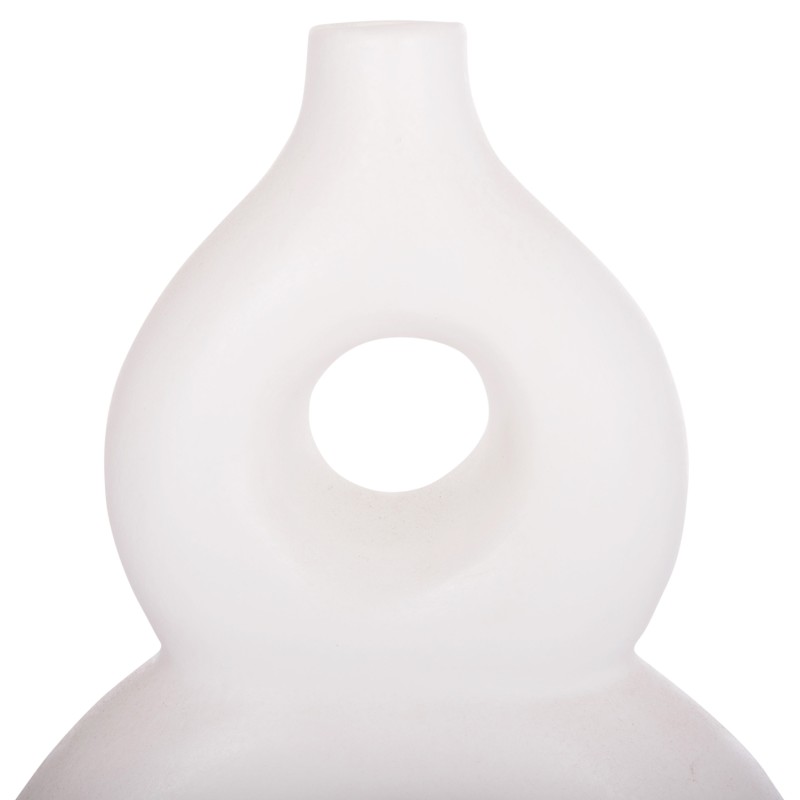 TABLE DECORATIVE VASE FIORIN FK4666.02S TERRACOTA IN WHITE--21x7.5x31Hcm. TABLE DECORATIVE VASE FIORIN FK4666.02S TERRACOTA IN WHITE--21x7.5x31Hcm.