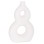 TABLE DECORATIVE VASE FIORIN FK4666.02S TERRACOTA IN WHITE--21x7.5x31Hcm.