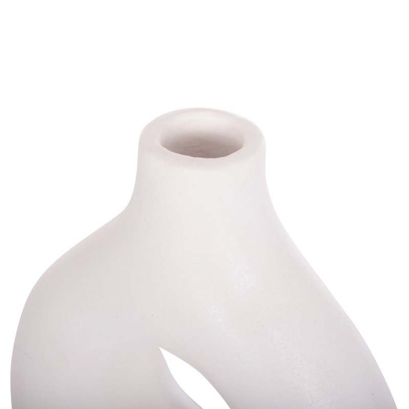 TABLE DECORATIVE VASE FIORIN FK4666.02S TERRACOTA IN WHITE--21x7.5x31Hcm. TABLE DECORATIVE VASE FIORIN FK4666.02S TERRACOTA IN WHITE--21x7.5x31Hcm.