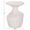 SIDE TABLE REBON FK18156.02S FIBER CEMENT IN WHITE--Φ27.5x50Hcm