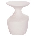SIDE TABLE REBON FK18156.02S FIBER CEMENT IN WHITE--Φ27.5x50Hcm