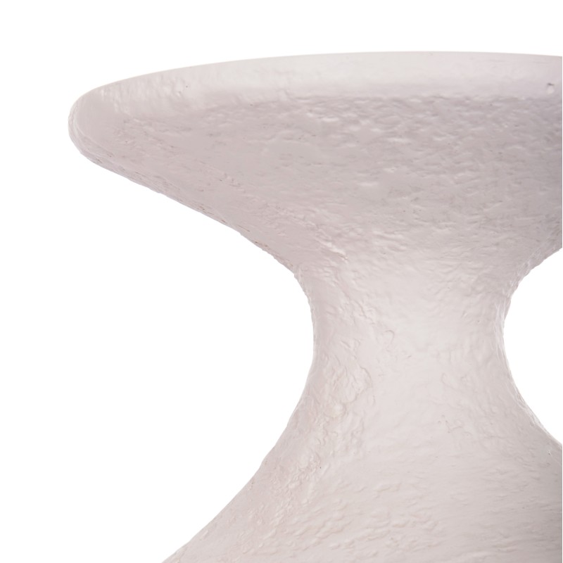 SIDE TABLE REBON FK18156.02S FIBER CEMENT IN WHITE--Φ27.5x50Hcm