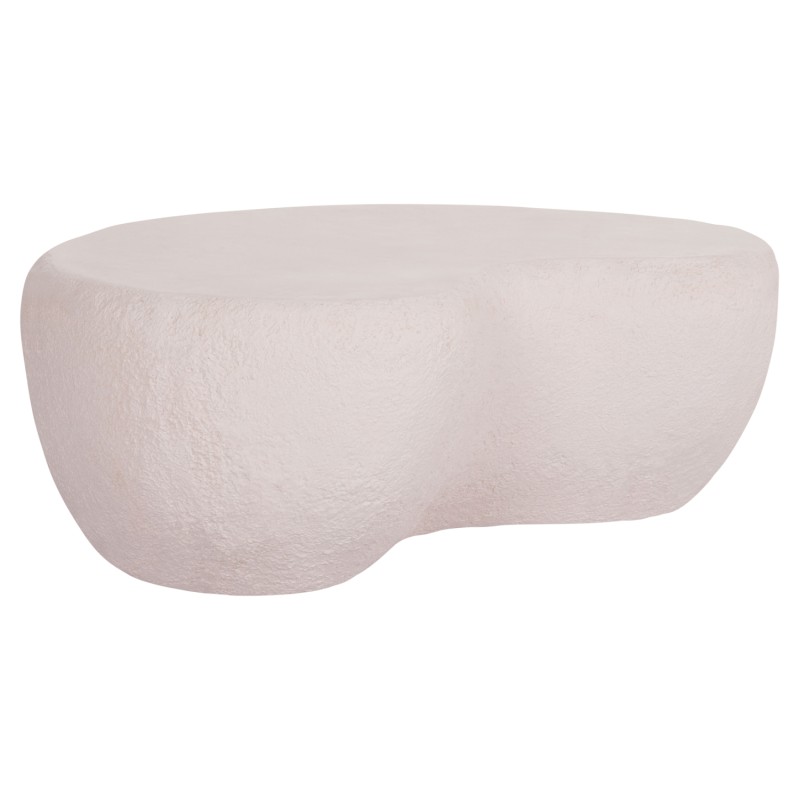 COFFEE TABLE GERSON FK18151.02S FIBER CEMENT IN WHITE--104x72x40Hcm.