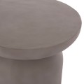 SIDE TABLE ANNA FK18160.03 FIBER CEMENT IN GREY--Φ60x76Hcm. SIDE TABLE ANNA FK18160.03 FIBER CEMENT IN GREY--Φ60x76Hcm.