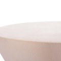 COFFEE TABLE ROUND ALLAN FK18162.02 FIBER CEMENT IN WHITE--Φ92x49Hcm.