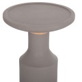 SIDE TABLE TRED(T) FK18169.03 FIBER CEMENT IN GREY-NATURAL RATTAN--Φ40x61Hcm.