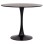 ROUND DINING TABLE BROLIN FK18141.02 MDF TOP-METAL BASE--BLACK Φ90x73Hcm.