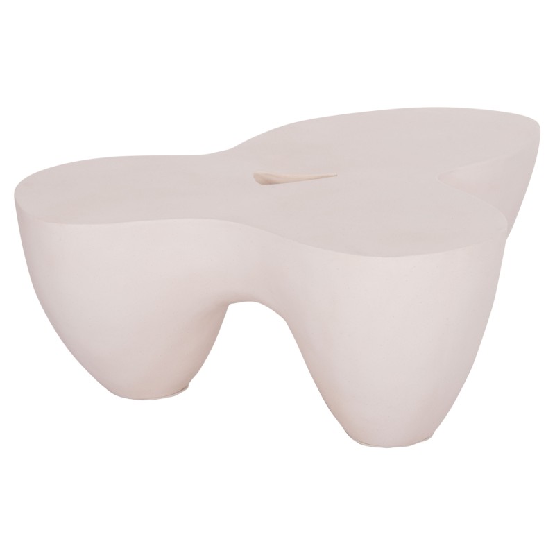 COFFEE TABLE SALLEN FK18161.02 FIBER CEMENT IN WHITE--108x94x38.5Hcm.