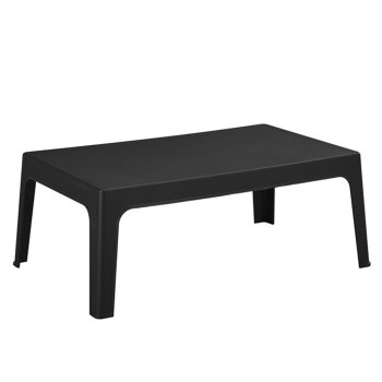 RECTANGULAR COFFEE TABLE SLEEK FK6367.02 POLYPROPYLENE IN BLACK 105x64x40Hcm.